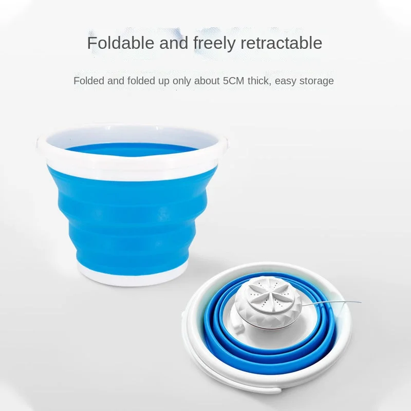 3 In 1 Ultrasonic Turbo Washing Machine Portable Travel Washer Air Bubble and Rotating Mini Ultrasonic Washing Machine