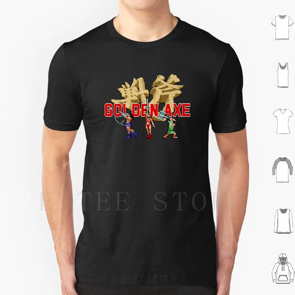 All Character Golden Axe Mega Drive Videogames Pixel Art T Shirt Cotton Men DIY Print Golden Axe Mega Drive Megadrive Genesys