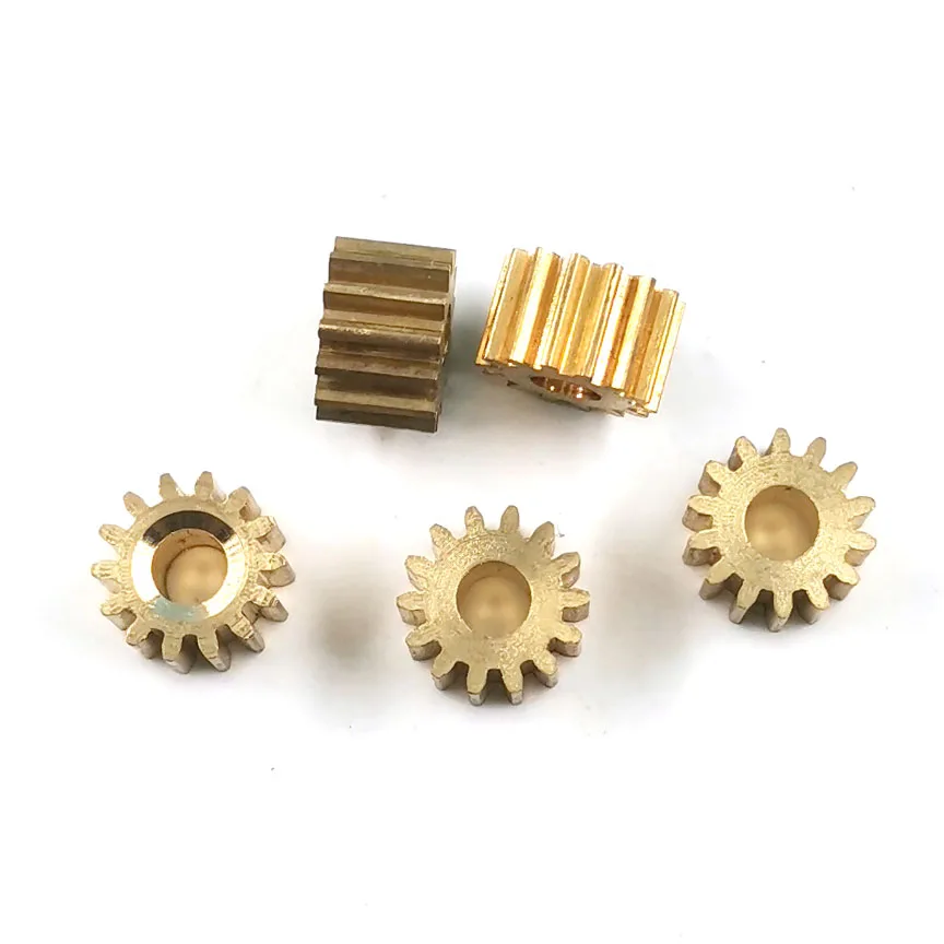 141.5A 0.25M Metal Gears 14 Teeth OD 4mm Hole 1.5mm Tight Fitting 141A 142A 142B Small Modulus Copper Gear 5pcs/lot