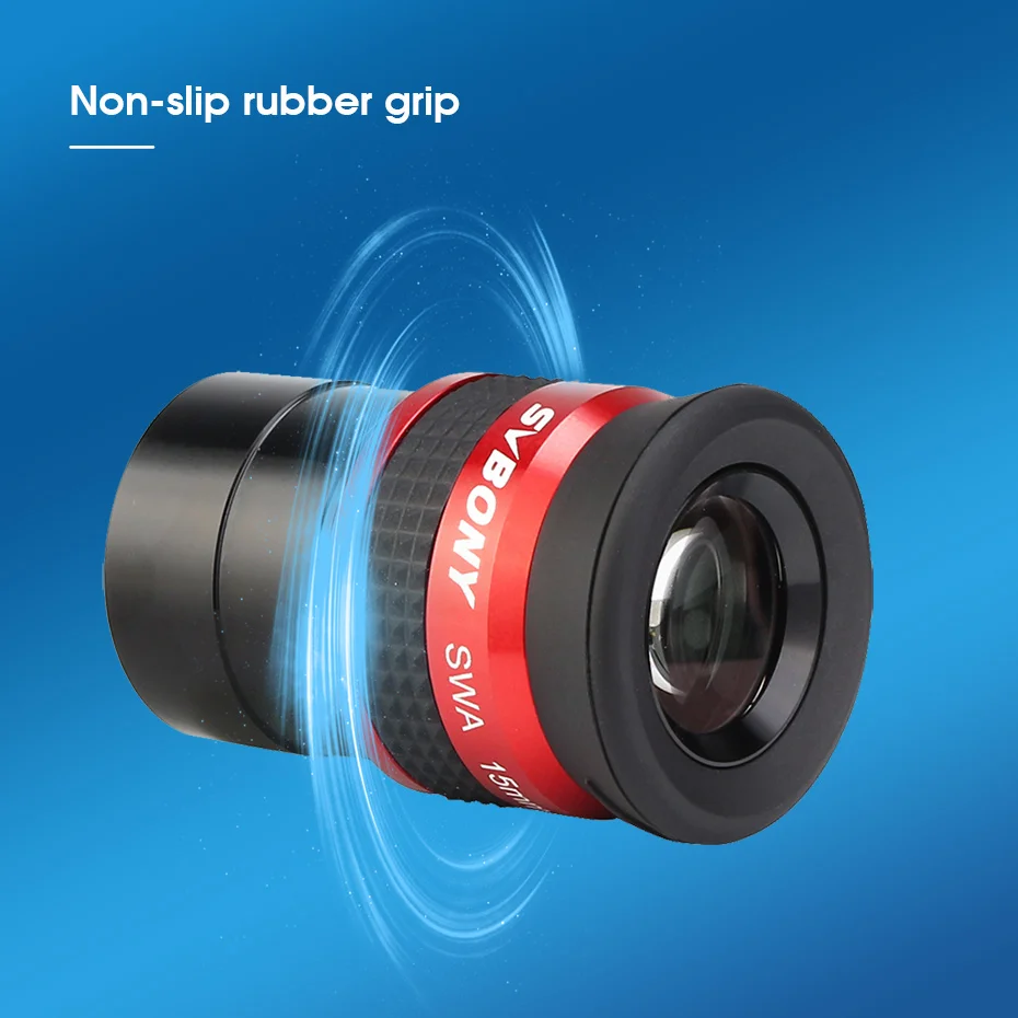 Svbony SV154 Teleskop-Okular 70 Grad SWA Super-Weitwinkel-Okular 1,25 Zoll/2 Zoll 15 mm/26 mm für Teleskope – Detail 9