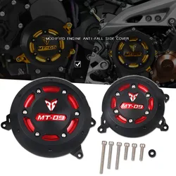 CNC 알루미늄 엔진 고정자 엔진 보호 커버 가드 프로텍터, 야마하 MT-09 MT09 FZ-09 FZ09 MT 09 2014-2023 오토바이