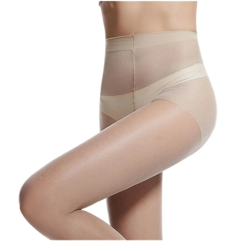 Medias transparentes ultrafinas para mujer, medias sexys de nailon de seda, pantimedias delgadas de alta elasticidad, medias femeninas, ropa