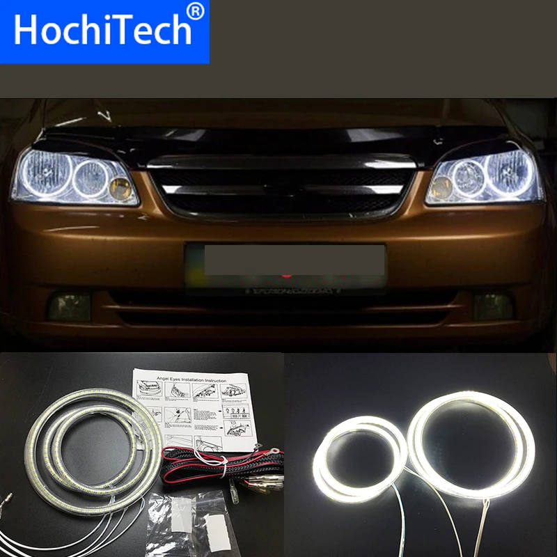 HochiTech Ultra bright SMD white LED angel eyes 2500LM  ring kit day light DRL for Chevrolet Lacetti Optra Nubira 2002-2008