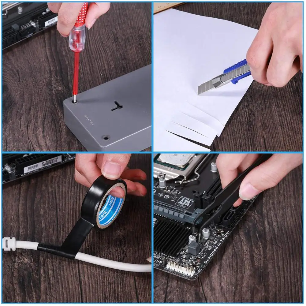 Kit Ferro de Solda Interruptor ON e OFF Ferramenta de Solda de Temperatura Ajustável, Rarlight, 60W, 110V