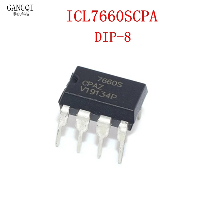 10pcs ICL7660SCPA DIP8 ICL7660 DIP ICL7660S DIP-8 ICL7660SCPAZ Super Voltage Converter