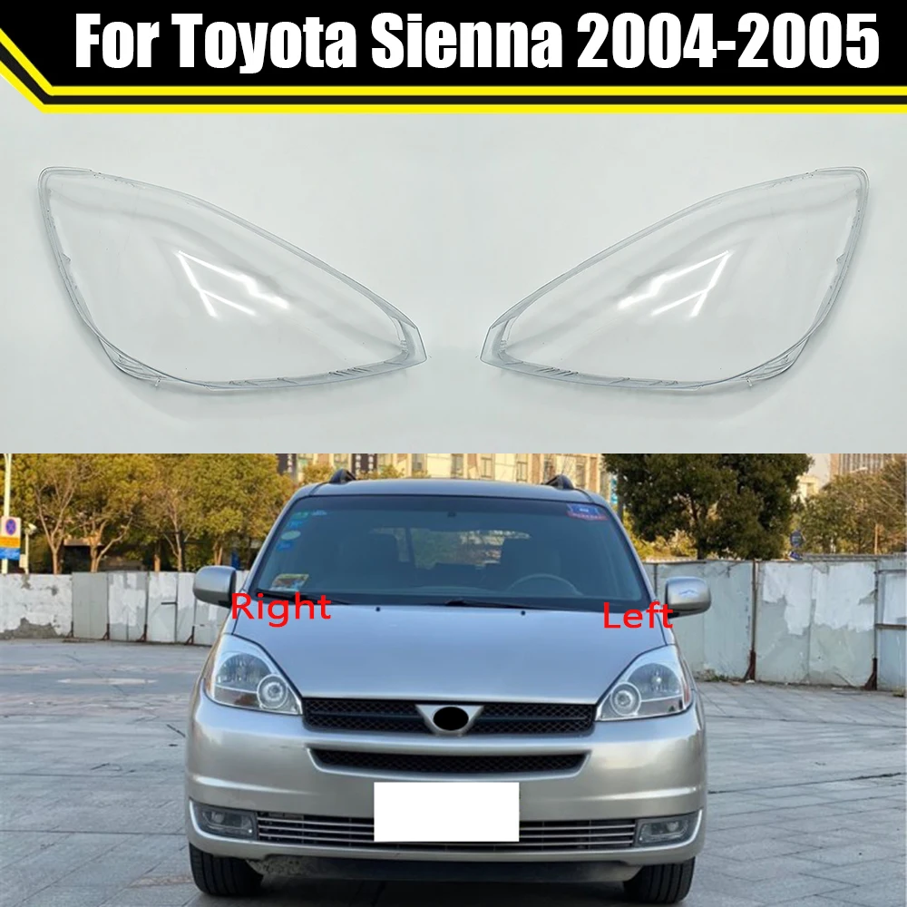 

Head Lamp Light Case For Toyota Sienna 2004 2005 ​Car Front Headlight Lens Cover Lampshade Glass Lampcover Caps Headlamp Shell