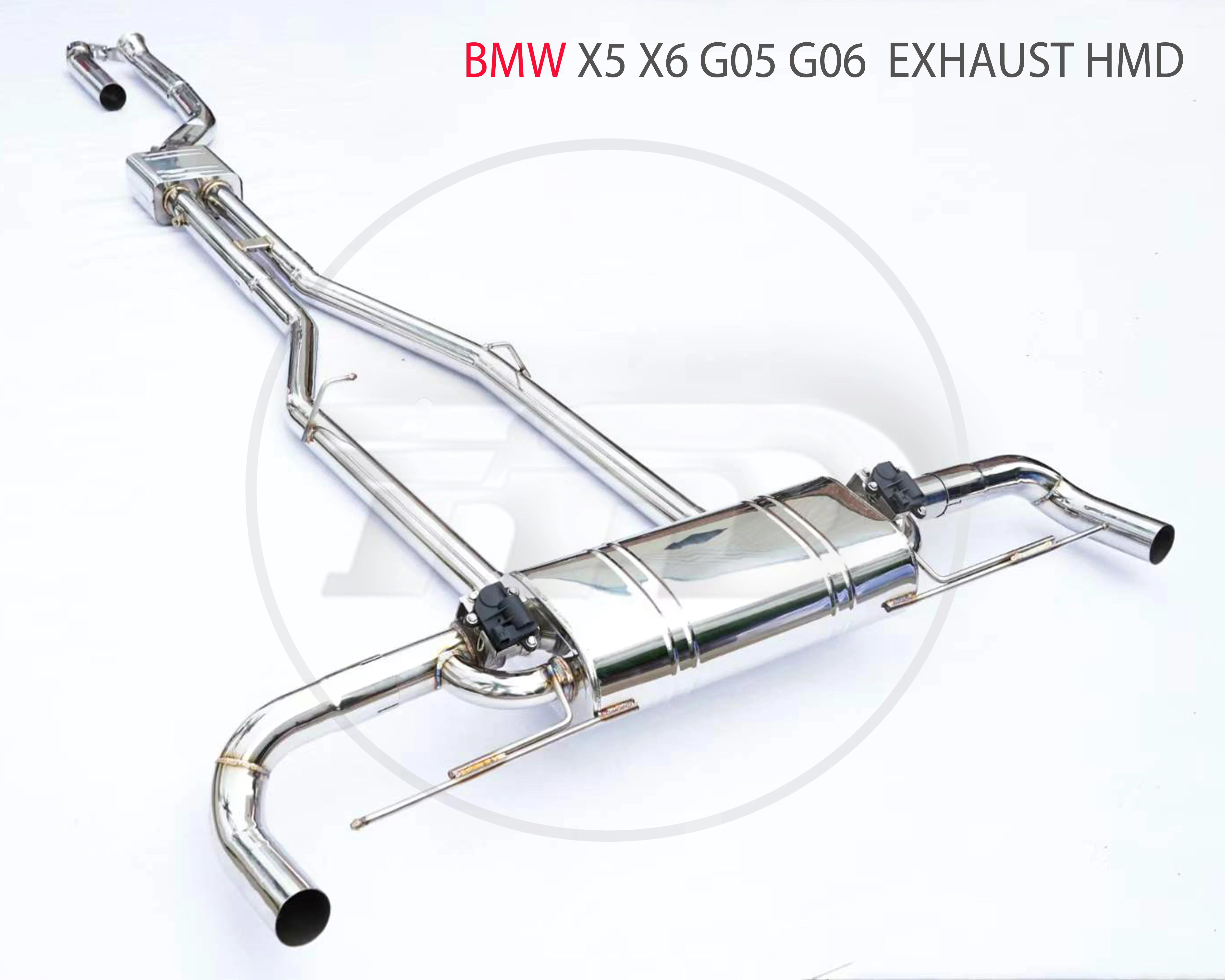 HMD Stainless Steel Exhaust Systems Is Suitable For BMW X5 X6 G05 G06 Car Modified Electronic Valve Muffler Accessories