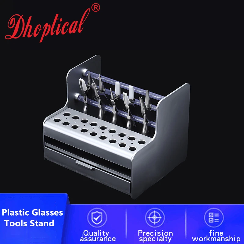 

Plastic Glasses Tools Stand Screwdriver Pliers Stand Rack Holder Screws Nose Pads Case Box For Optical Repair Tools