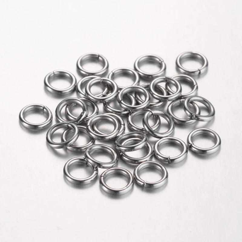 1 bag 4 5mm 304 Stainless Steel Jump Rings Close but Unsoldered Ring for DIY Jewelry Making 18 Gauge Inner Diameter: 3.5mm