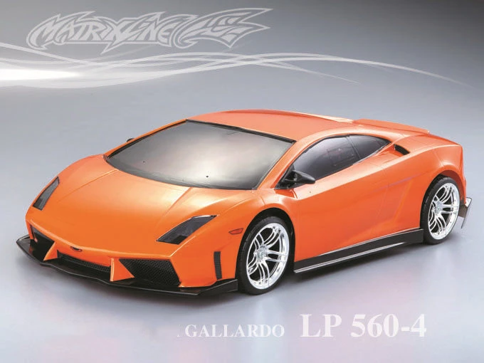 1 set Gallardo LP560 1/10 1:10 drift RC PC body shell lampshade 195mm width Transparent drift body shell RC hsp hpi trax Tamiya