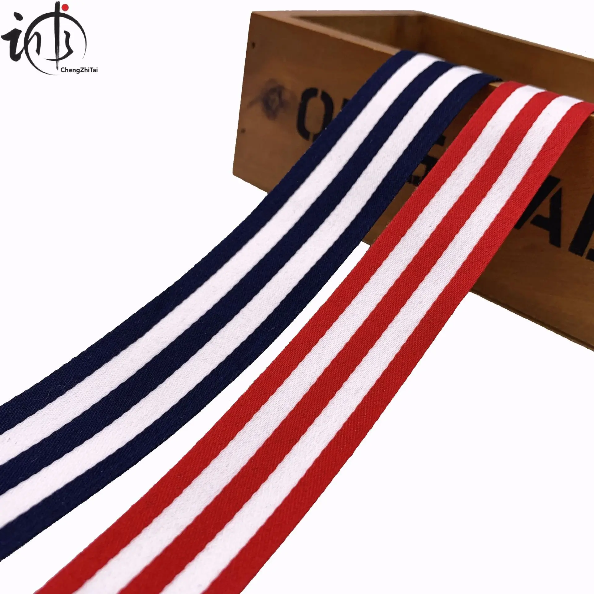 1-4cm Christmas Ribbon Red White Stripes 3Yard Navy Blue Candy Cane Garland Gifts Wrapping Wreaths Bows Sewing Accessories Decor