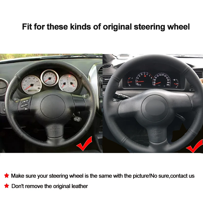 Car Auto Steering-Wheel Cover For Toyota Corolla 2004 - 2006 Caldina 2002 - 2007 RAV4 (US) 2004 - 2005 Scion tC 2005-2010 Volant