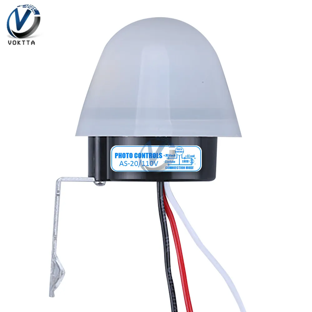 AS-10 AS-20 10A Rain/Photo Control Switch Sensor Auto On Off Photocell Street Light Control AC/DC 110V 220V 90-265V 12V image 5