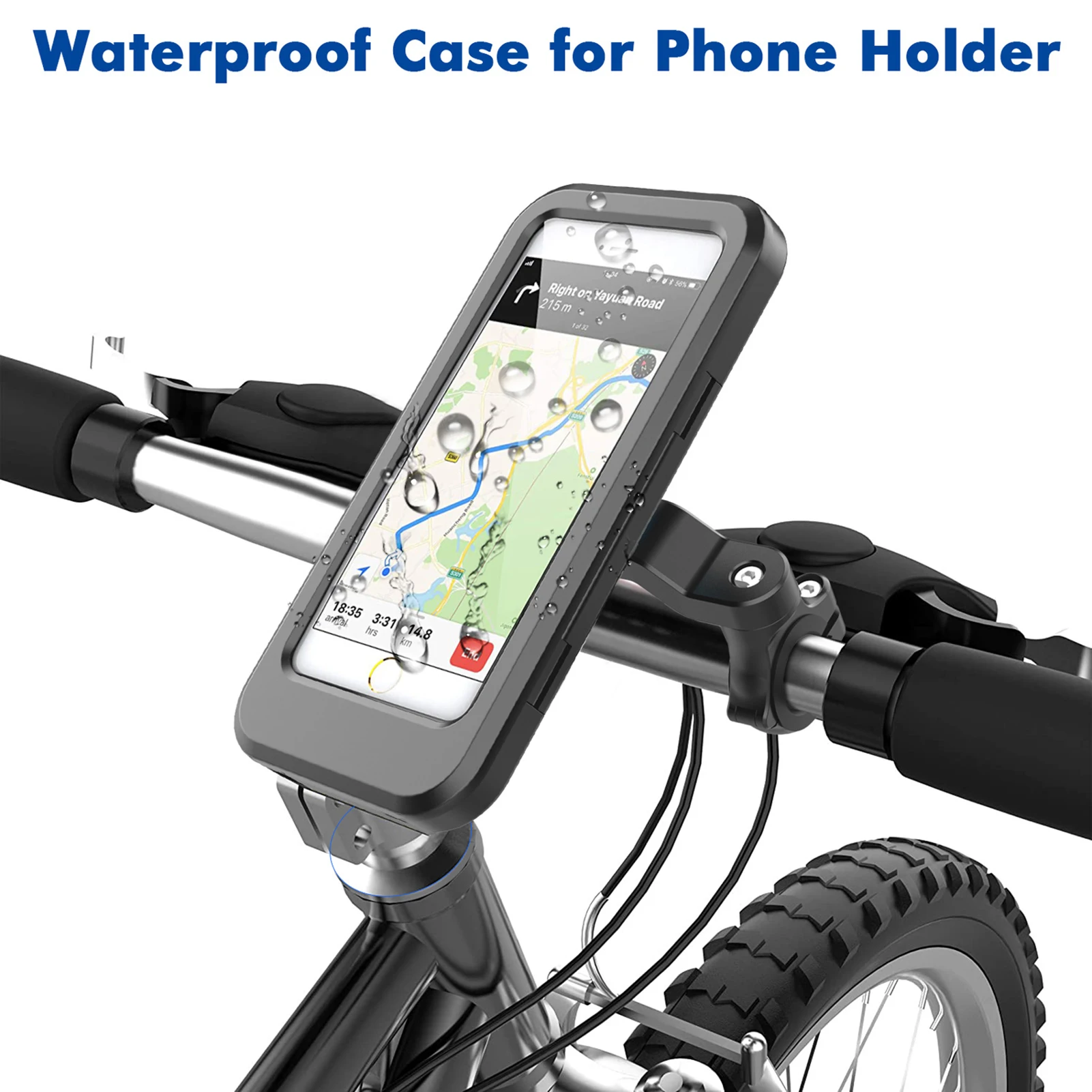 Bicycle Frame Front Tube Bag Portable Waterproof Practical Touch Screen Phone Holder MTB Bike Handlebar Cell Mobile Phone Bag