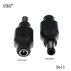 DC Power Socket Charger Conversion Plug For Dell 19.5v DC 5.5mm*2.1mm To 7.4mm*5.0mm Male With Chip Inside Could Charge Battery