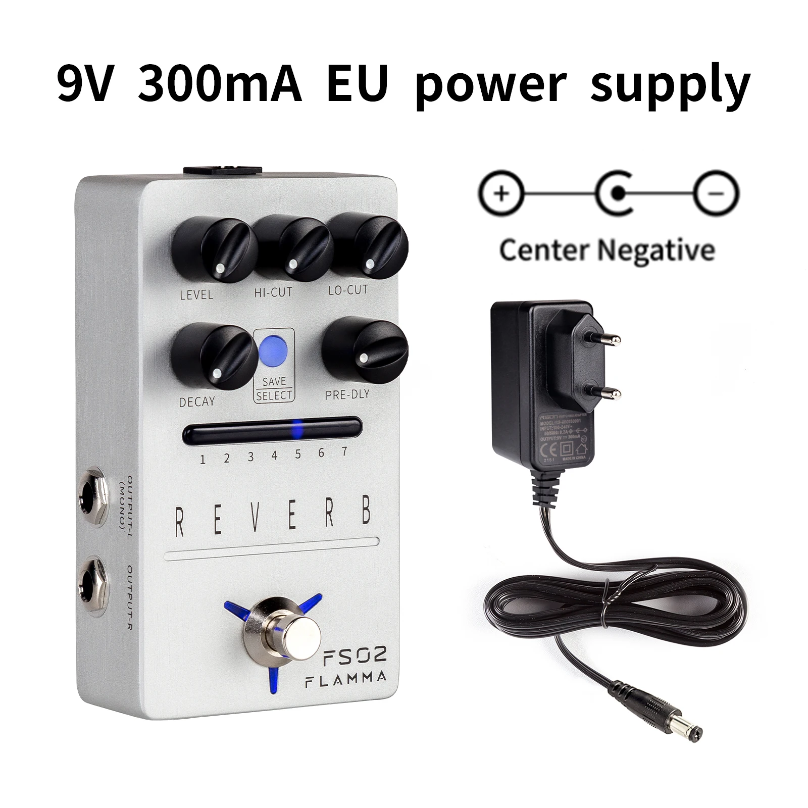 FLAMMA FS02 Reverb リバーブペダル【箱付き】 Amazon.com: FLAMMA FS02 Reverb Pedal Stereo Guitar Effects with 7