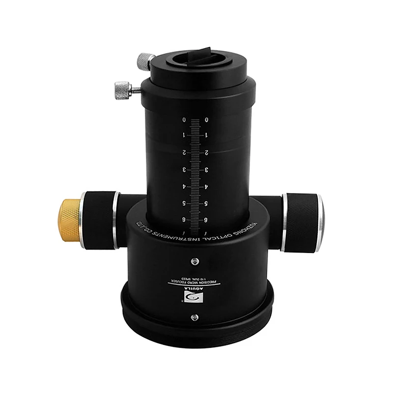 2inch 1:10 Dual-Speed Refractor Focuser DIY No-rack Fixed Base Refractive Astronomical Telescope Manual Focus w/1.25inch Adapter