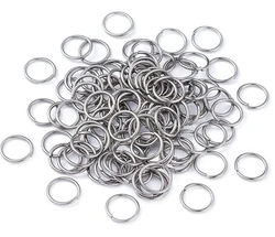 200/50pcs 4/5/6/7/8/9/10MM Stainless Steel Jump Rings & Split Ring For Jewelry Making DIY Jewelry Findings Jewelry Accessories