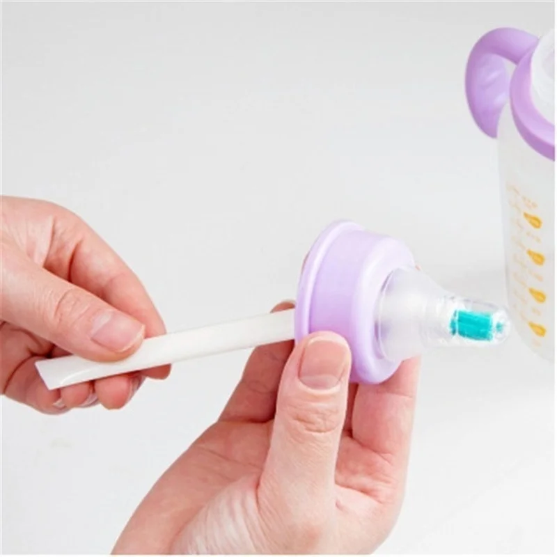 2pcs/set Cleaning Narrow Brush Long Handle Portable Gap Clothes Baby Milk Bottle Gap Cleaning Brushes Household Kitchen Tools