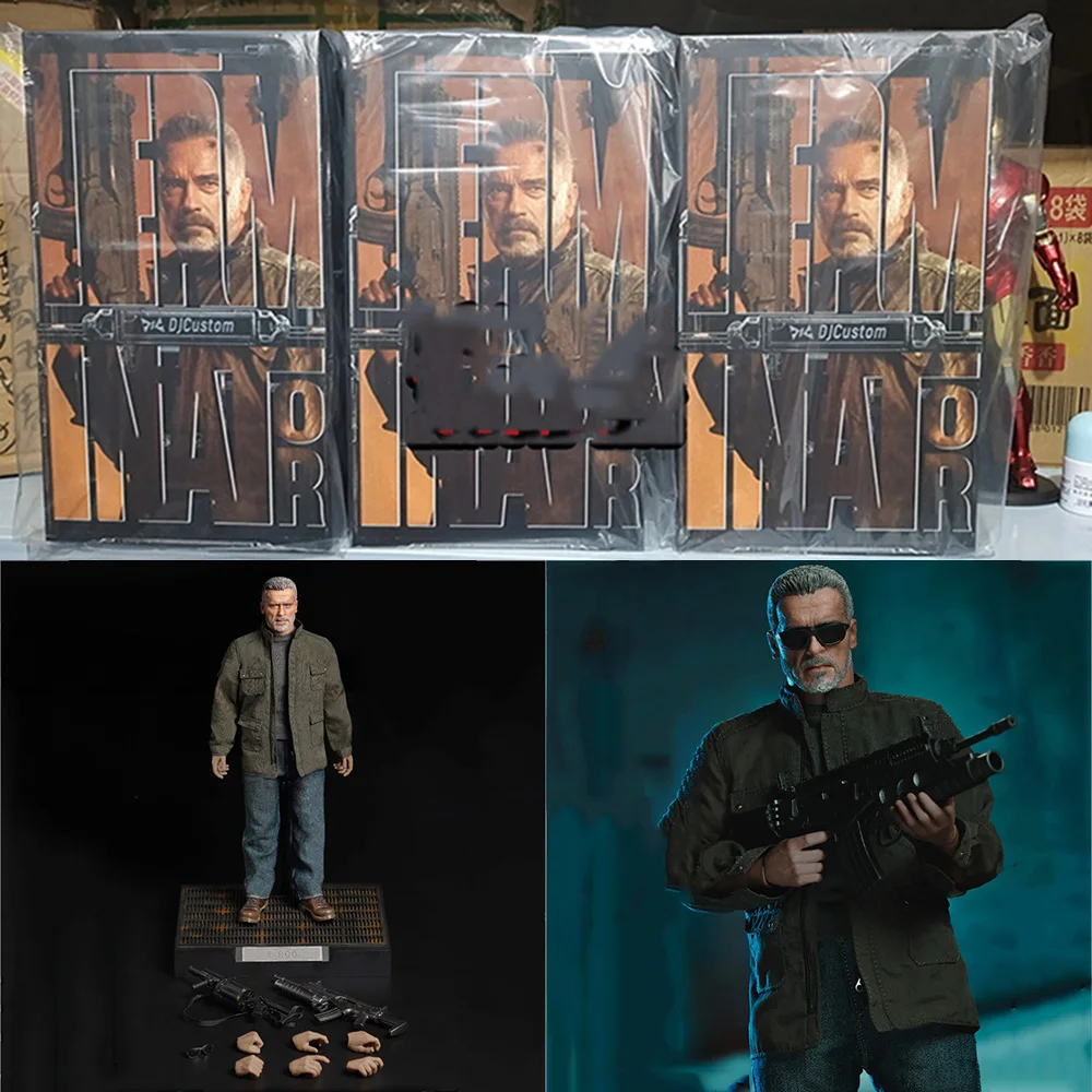 

DJ-CUSTOM NO-16004 1/6 Scale Collectible Full Set Male Soldier T800 Arnold Elder Version Model 12inch Action Figure for Fans