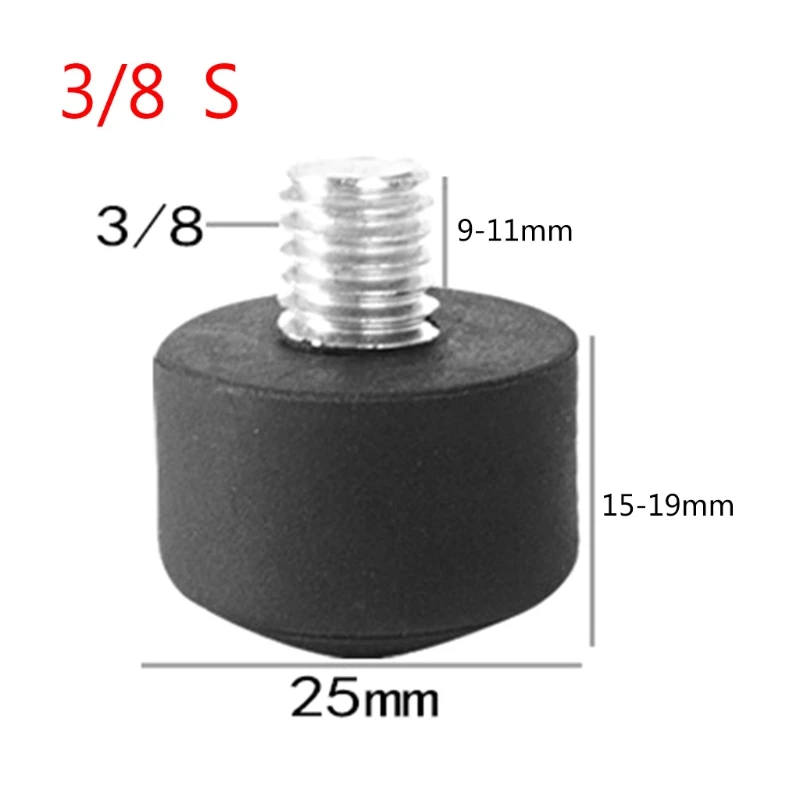 삼각대 모노포드 3/8 인치 1/4 인치 M8 키트용 범용 미끄럼 방지 고무 발 패드 발 스파이크, 사진 액세서리