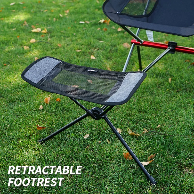 Portable Camping Chair Foot Rest Retractable Footrest Folding Connectable Foot Rest for Outdoor Backpack Beach Fishing Chair