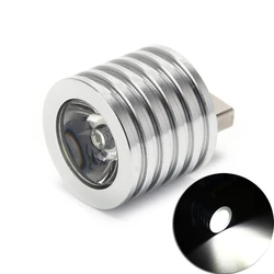 USB LED Spotlight 3W Portable Headlight Mini 5V Light Lamp Bulb Mini USB Flashlight Mobile Power White Light USB Connector