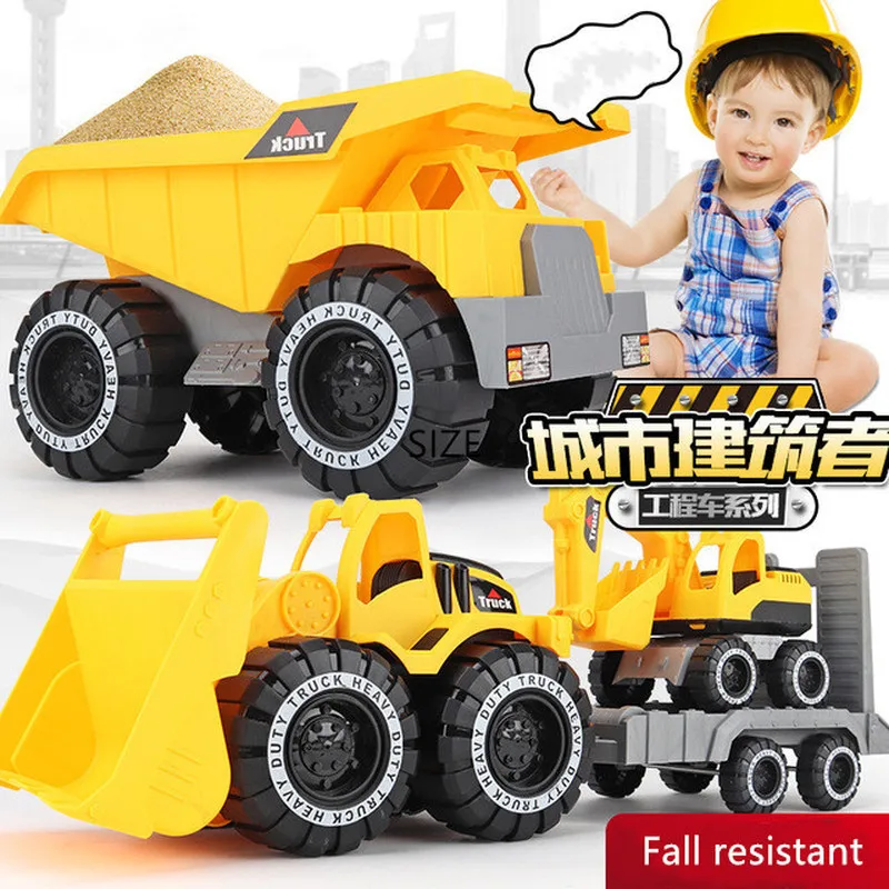 Classic Baby Simulation Engineering Car Toy Excavator Bulldozer Model Tractor Toy Dump Truck Model Car Toy Mini for Kid Boy Gift