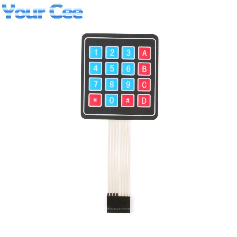 1 2 3 4 5 12 16 20 Key Button Membrane Switch 3*4 4*4 4x5 Matrix Array Keyboard Keypad LED Control Panel Pad DIY Kit For Arduino