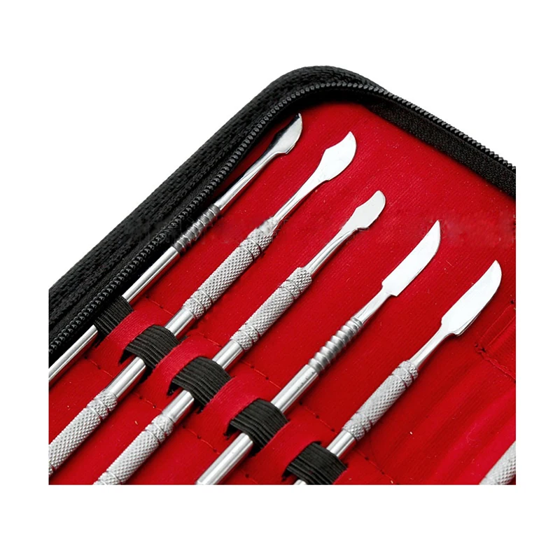 Stainless Steel Sculpture Knife Set Wax Carving Tools Kit of Dental Equipments