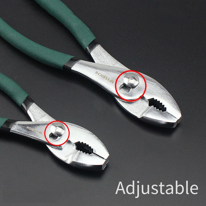 6 "8" Slip Jointคีมปรับมัลติฟังก์ชั่โลหะผสมเหล็กทนทานปั๊มจมูกแบนคีมในครัวเรือนเครื่องมือ