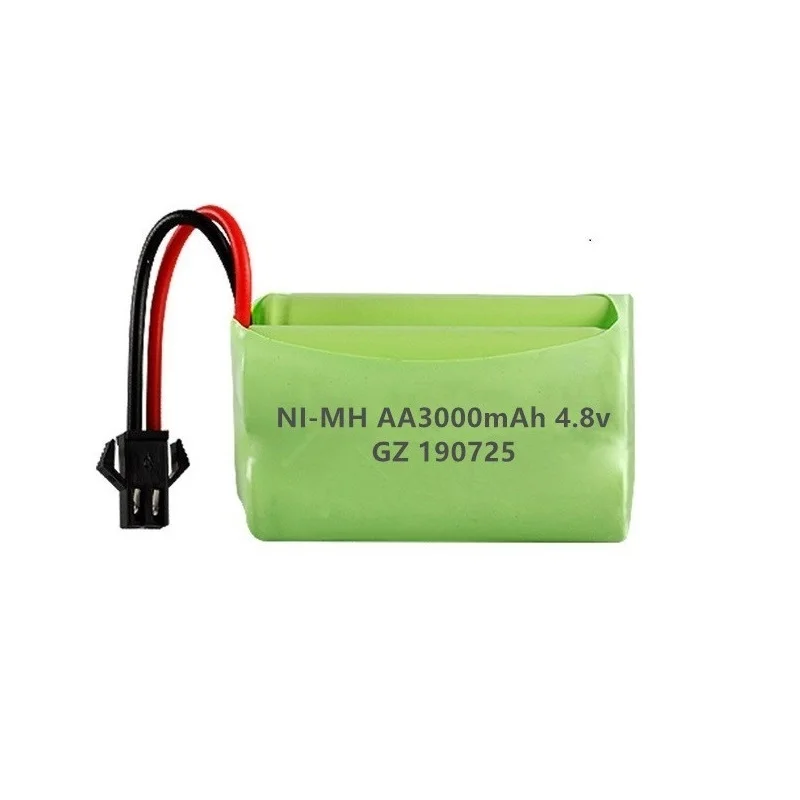 Batería NiMH 4,8V 3000mAh con cargador USB para RC coches y tanques - imagen 3