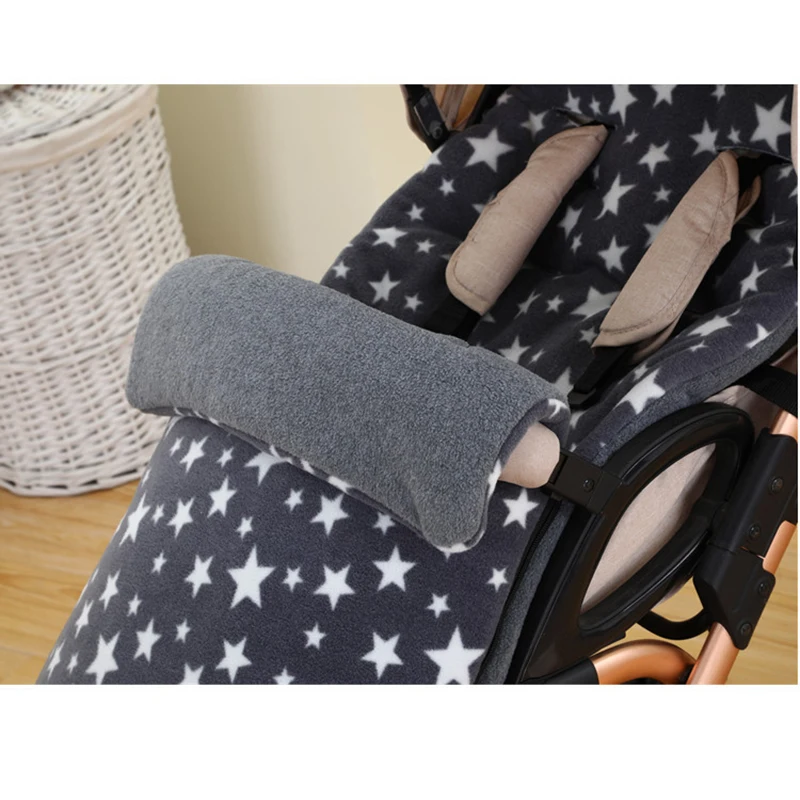 Happy Flute Baby Carriage Sleeping Bag,Stroller Foot Cover,Stroller Pad,Thickened Windproof And Warm Autumn Winter Universal Use