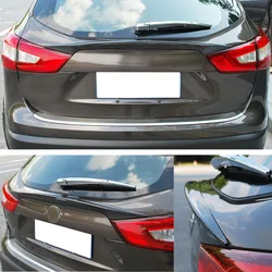 For Nissan Qashqai Dualis J11 2014 2015 2016 2017 Rear Door Trim Rear Car Trunk Spoiler Cover Sticker Wing Styling Car Styling