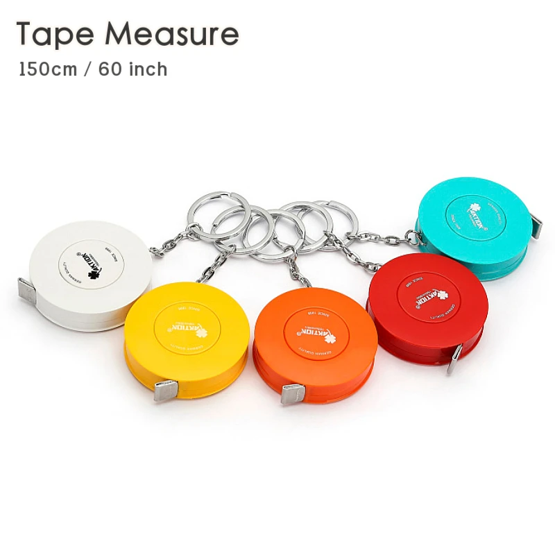 1 PCS Tape Measure 150cm/60 inch Push Button Measuring Soft Retractable for Sewing Accessories Double-Side Tailor Cloth Ruler