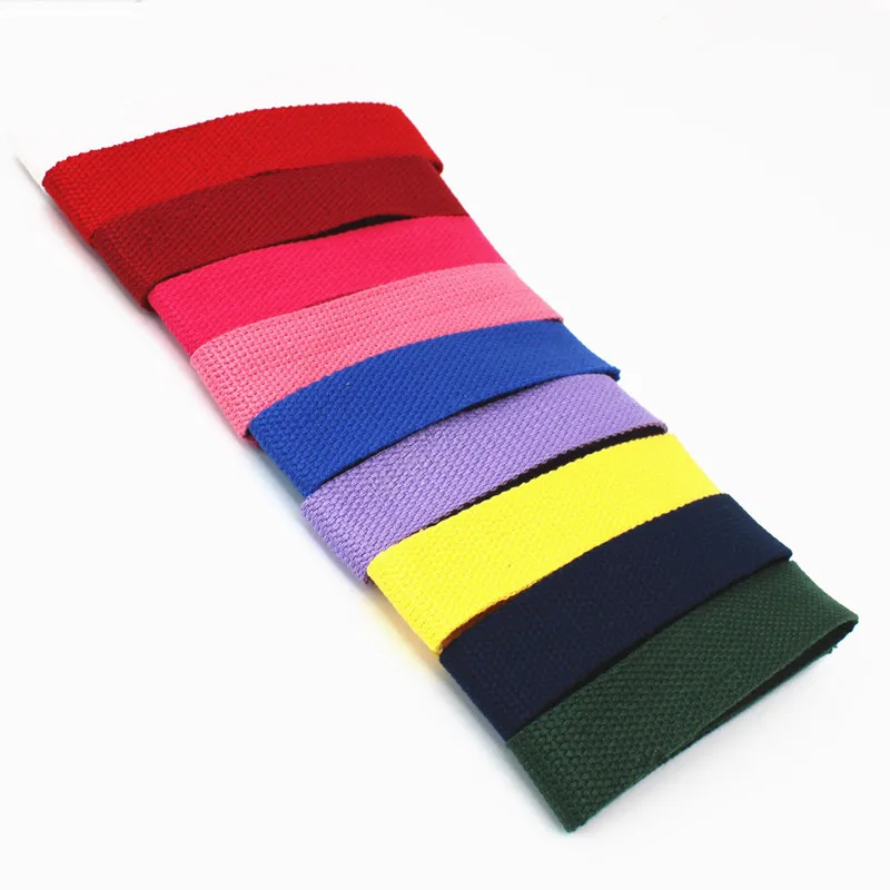 25MM *6M Polyester / Cotton Thick Plain Canvas Belt Webbing Backpack Strap Luggage Accessories Bag Making Sewing DIY Craft