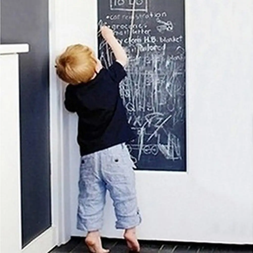 Removable Large Chalkboard Wall Sticker Gift for Kids Blackboard + 5 Chalks