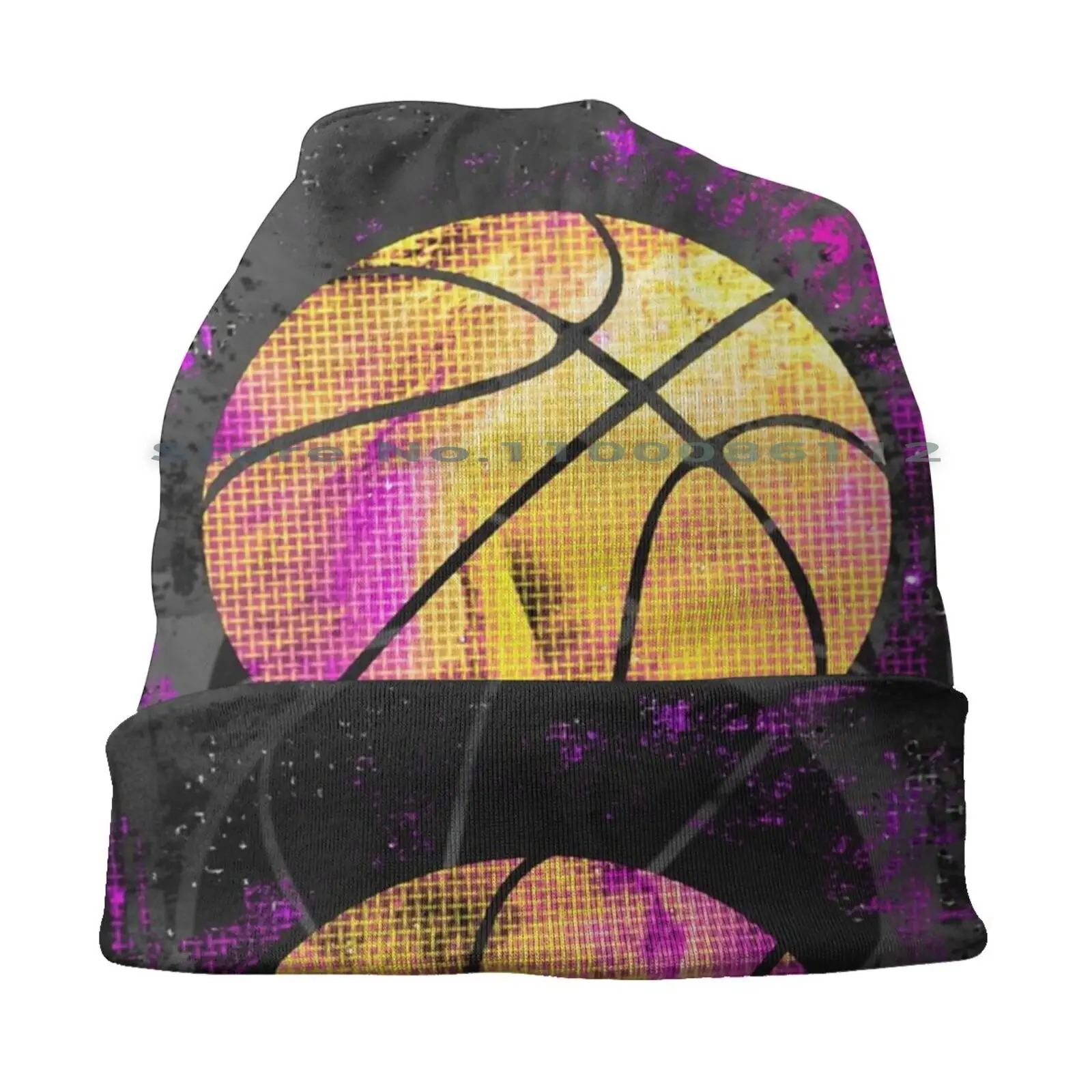 Basketball Player - Basketball - Bball - Abstract Art Beanies Knit Hat King James Los Angeles Basketball Mamba La Staples Center