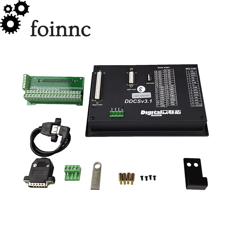 4-axis CNC Router kit 1pcs 4-axis controller DDCSV3.1 + 4 pcsLeadshine drives M542C + 4 pcsLeadshine stepper motors 57HS21A