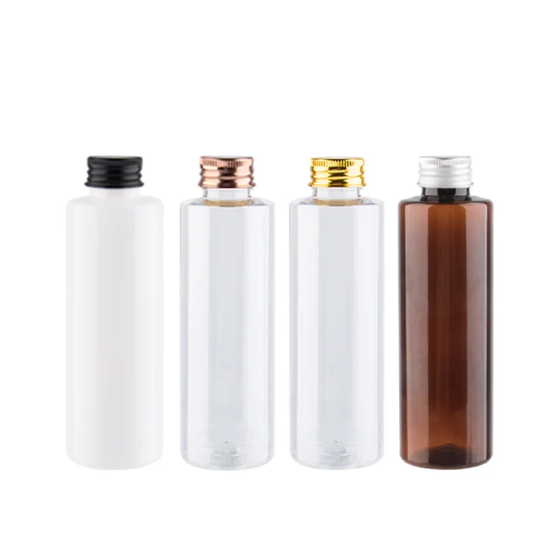 

200ml X 30 Aluminum Screw Cap Cosmetic Plastic Bottles Personal Care Packaging Bottle For Toner Lotion Cream Shampoo Oil Water