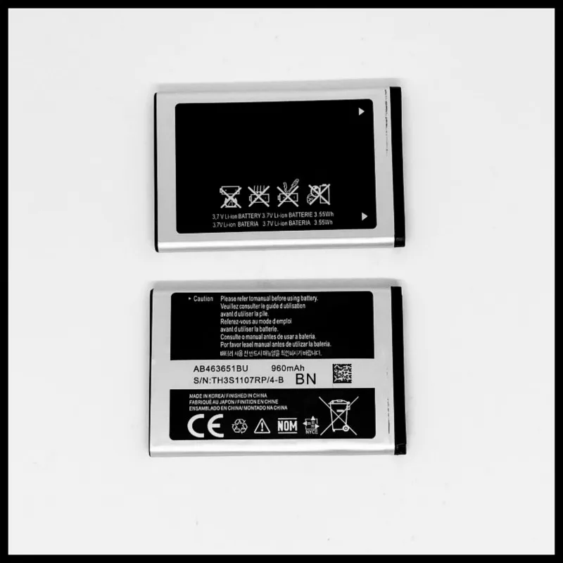 AB463651BU batería para Samsung S5610 W559 S5620 S5630C C3200 F339 S5296 C3322 C3530 batería AB463651BE AB463651BU
