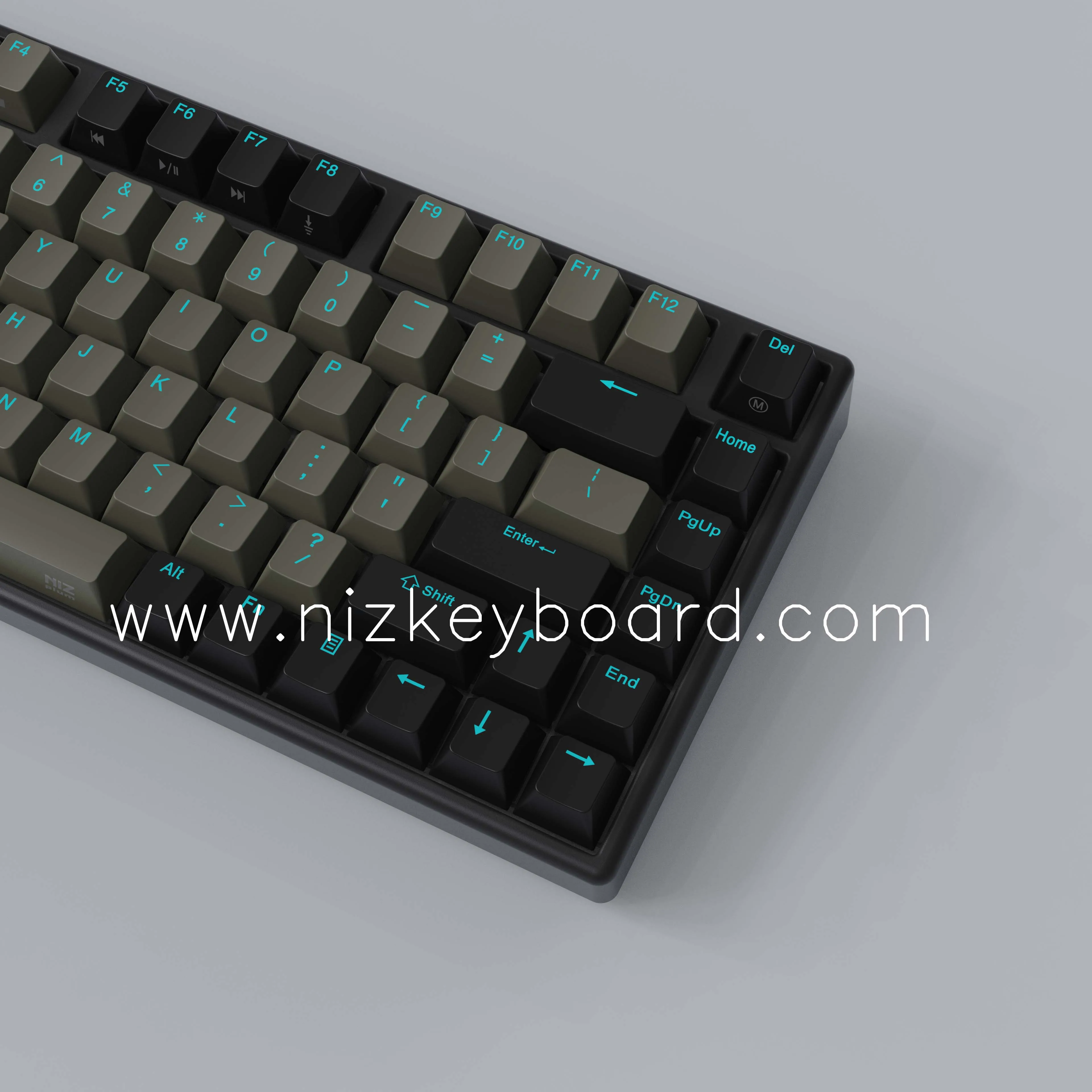 Imagem -02 - Niz Micro82 Preto ec Teclado Usb Bluetooth Rgb Duas Cores Pbt Keycaps Multi-função Programador Uso para Trabalho de Escritório e Jogo 2023