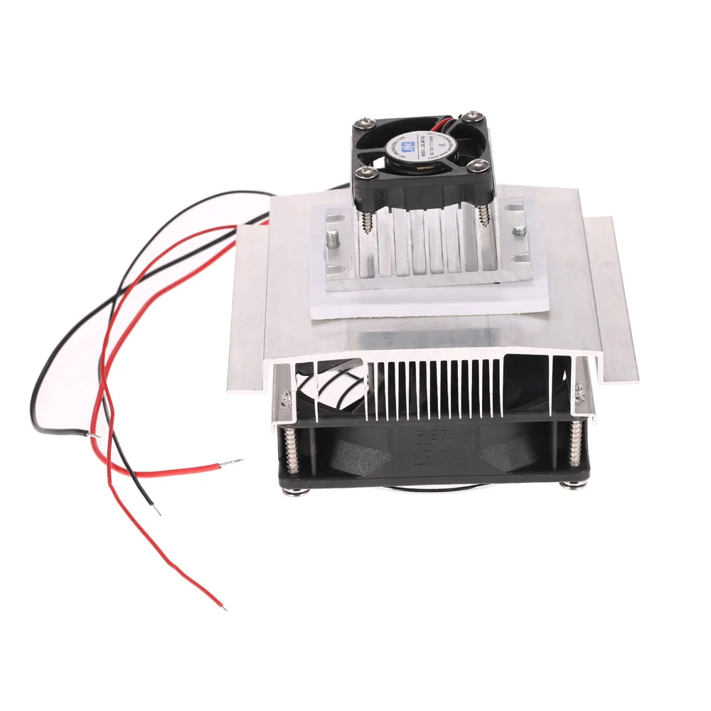 DIY Thermoelectric Peltier Refrigeration Cooling System Kit Semiconductor Cooler Conduction Module + Radiator + Cooling Fan