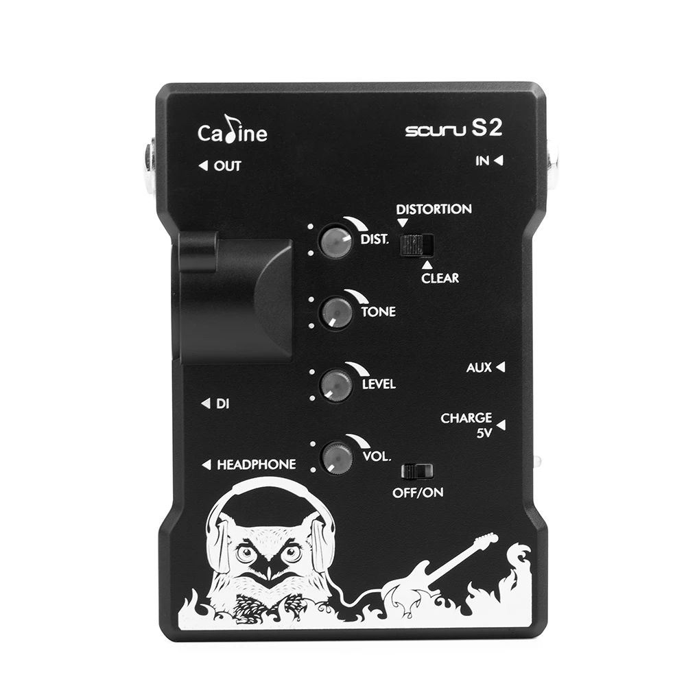 Caline S2 Mini Guitar Amp Electric Guitar Amplifier Electric Guitar Di Earphone Front Stage Trainer for Guitar Xlr Cable Audio