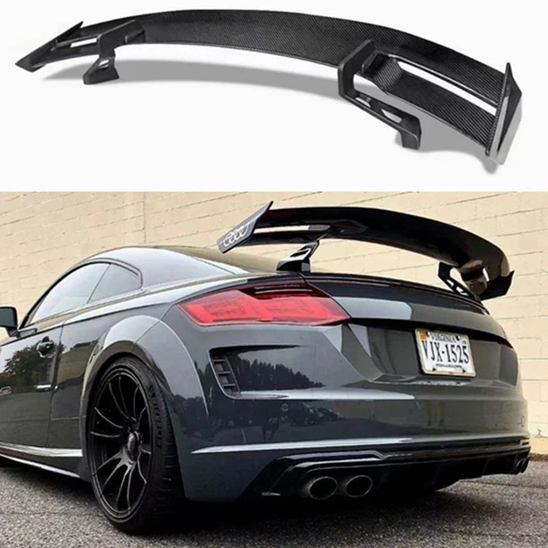 Car Styling TT RS MK3 warhead speed Style Carbon Fiber Rear Spoiler Wing For AUDI TTS Car styling spoilers