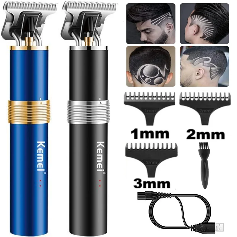 

KM-1891 2 in 1 powerful hair trimmer electric beard trimmer for men hair clipper rechargeable finishing hair cutter machine