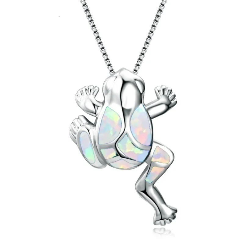 Fashion Animal Charm Women Necklace Frog Pendant Necklaces For Women Men Anniversary Christmas Gifts Decoration