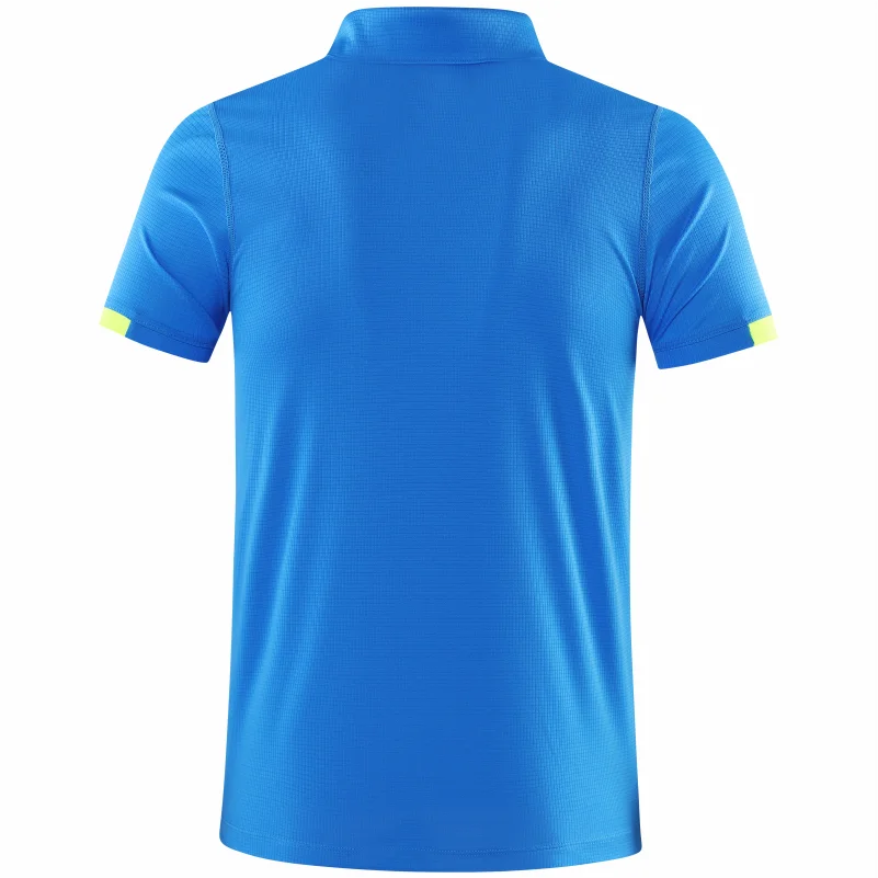 Szybkoschnący Polo Para Hombre z krótkim rękawem niestandardowa firma grupa Polo koszulka Logo wyszywany Top Camisa Masculina męska letnia koszula