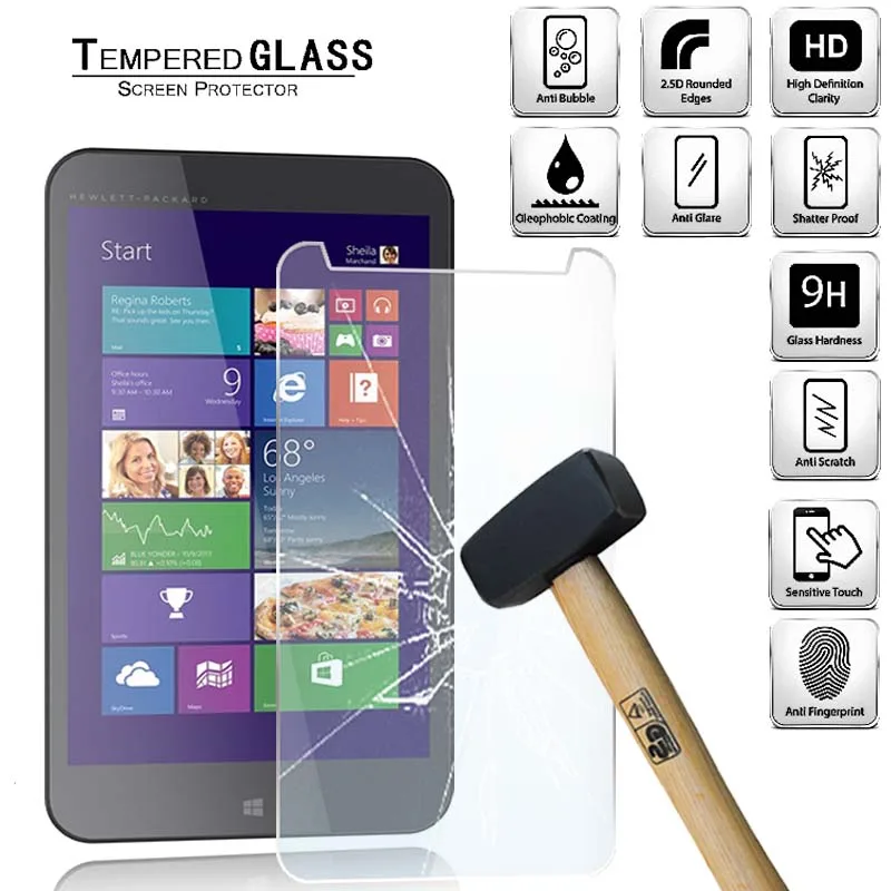 Tablet Tempered Glass Screen Protector Cover for HP Stream 7 HD Eye Protection Anti-Fingerprint Explosion-Proof Tempered Film