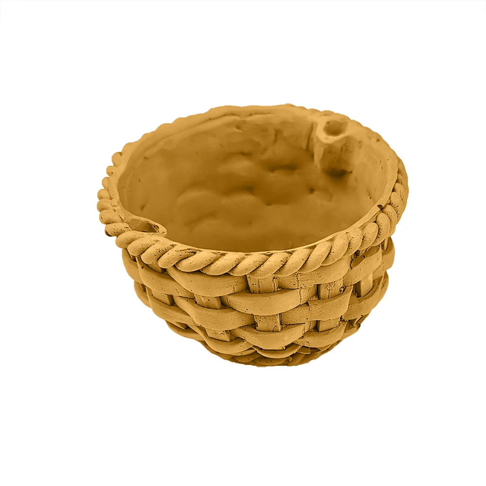 QT0325 PRZY Soap Mold Flower Basket 3D Bamboo Basket Moulds Silicone Wedding Birthday Candle Mold Clay Resin Moulds